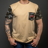 Arsenal Men's Expedition Tee, Beige and Camo
