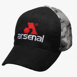 Arsenal Men’s Split Camo Logo Cap, Black Camo